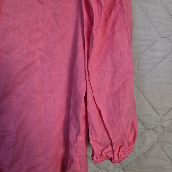 Lin Melange Woman Blouse Sz S Pink 
Boton up - Picture 3 of 9